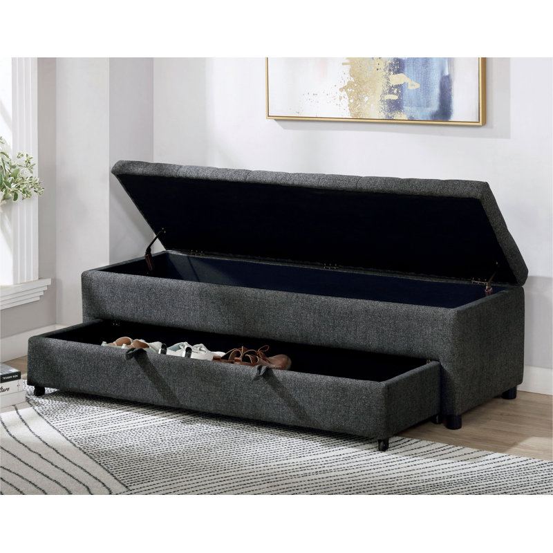 Banc de rangement, Gris