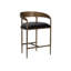 ZANATTA BARSTOOL - CHARCOAL BLACK LEATHER-1745634575-1745634569