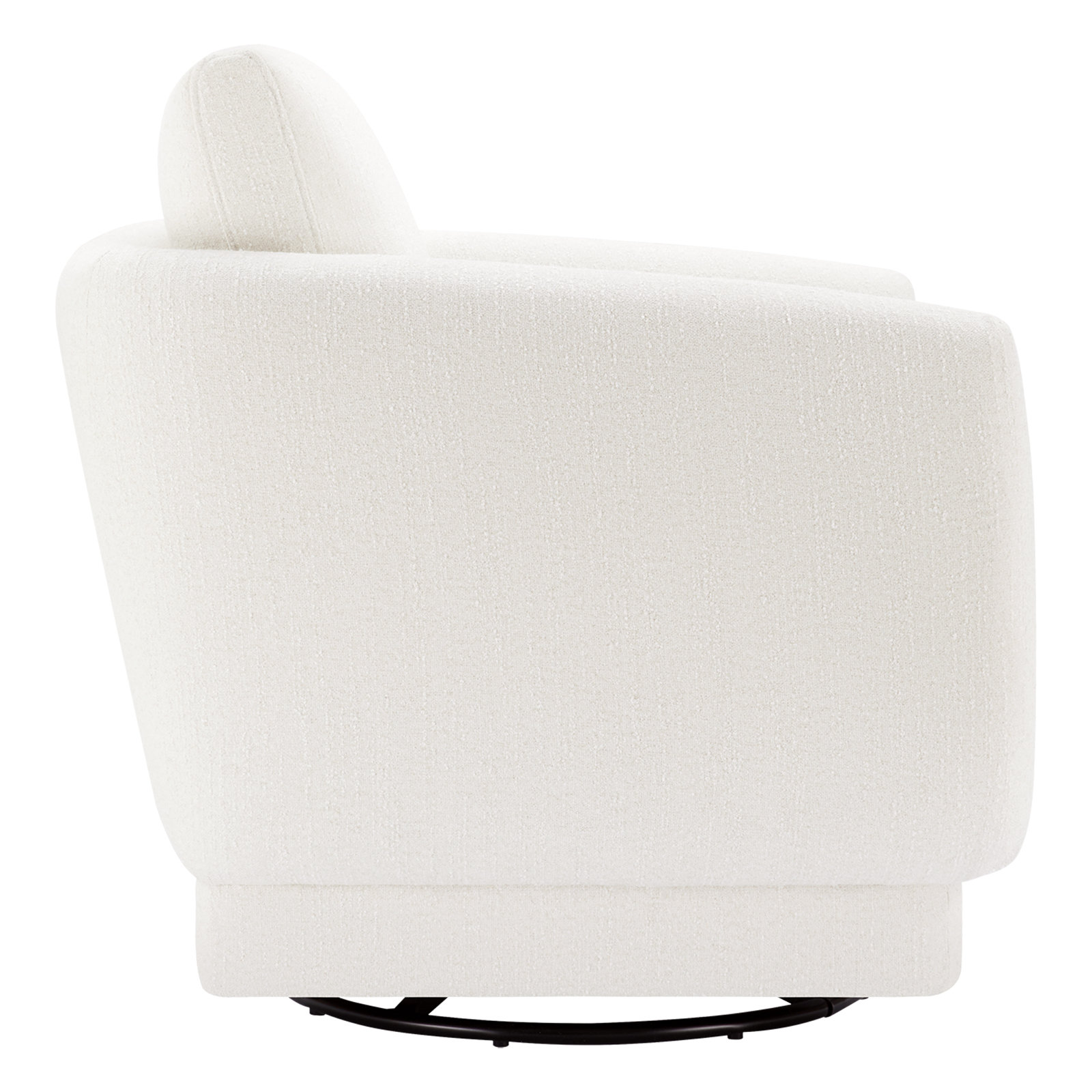 Ramel Swivel Armchair, Mellow Ivory Chenille