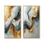 Marbre et encre liquide, rivière silencieuse I - Collection abstraite d'art mural 2 panneaux-1197515145-1197515155