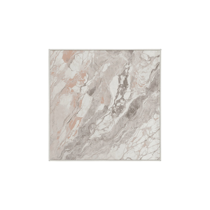 Tapis beige lavable à la machine, Carré 6 pi