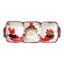 Old St. Nick Earthenware Divided Serving Dish