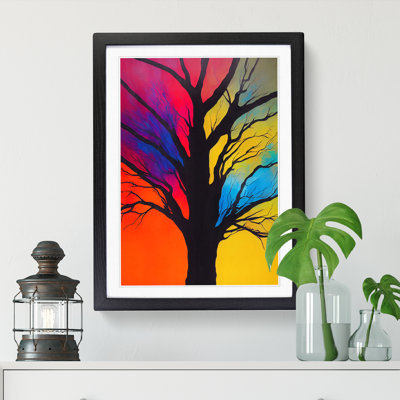 FRM-V0523-33X Abstract Tree Vol.4 - Single Picture Frame Print