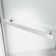 38" W x 38" D x 72" H Semi-Frameless Neo-angle Shower Door with Towel Bar and Fixed Panel