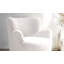 Chaise d'appoint contemporaine avec dossier incurvé-132014101