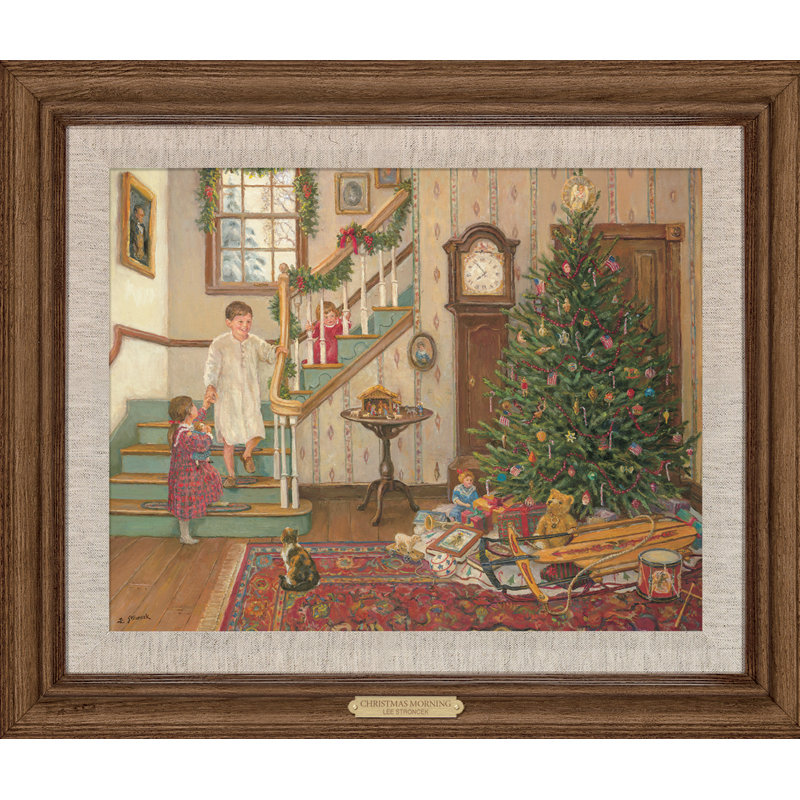 « christmas matinée » par lee stroncek, reproduction d’art sur toile encadrée