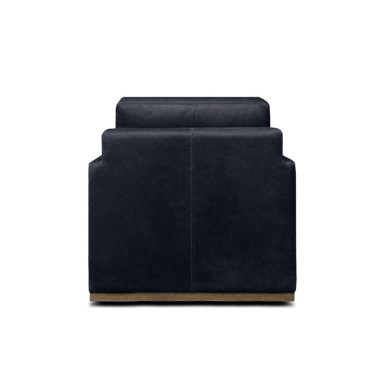 Kukkapalli Leather Swivel Armchair