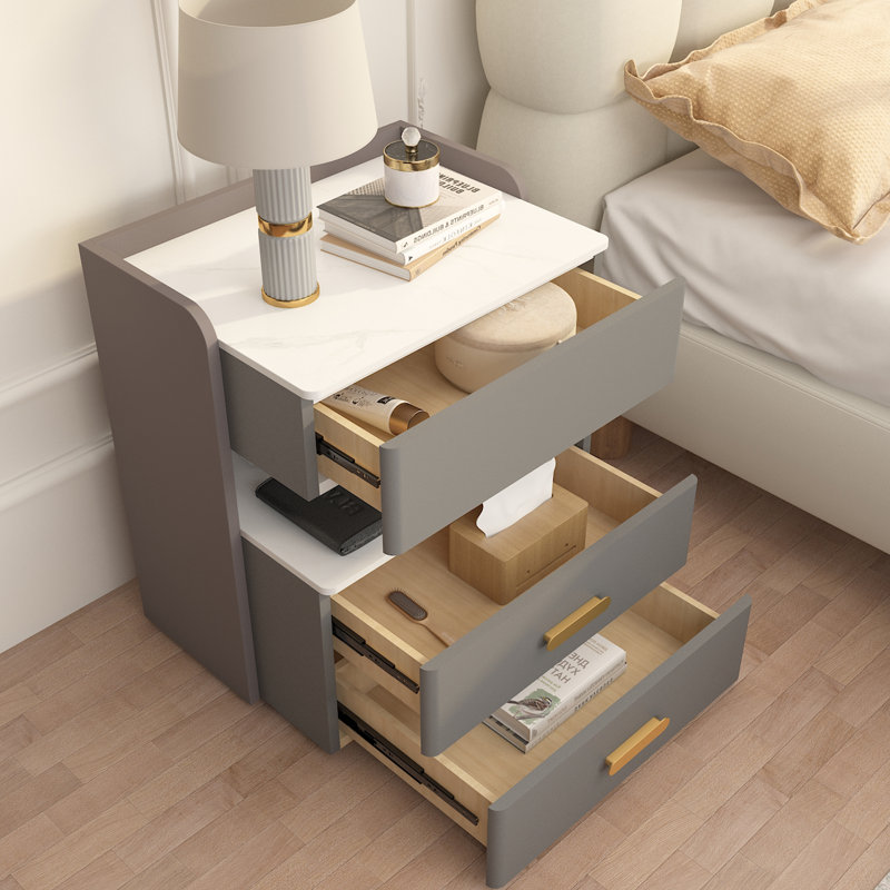 Lushawn 18.8'' W Nightstand, Light Gray