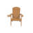 2-Piece Adirondack Chair, Outdoor Lounge Chair With Built-In Side Cup Holder-1125642286