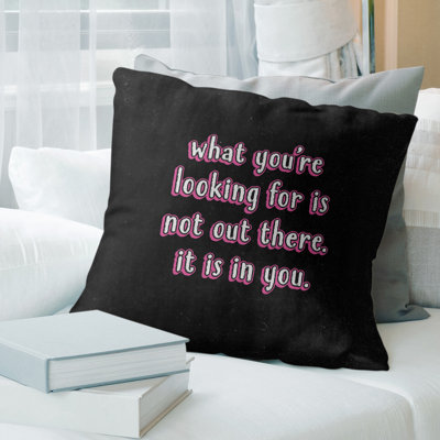 Coussin inspirant confiance en soi