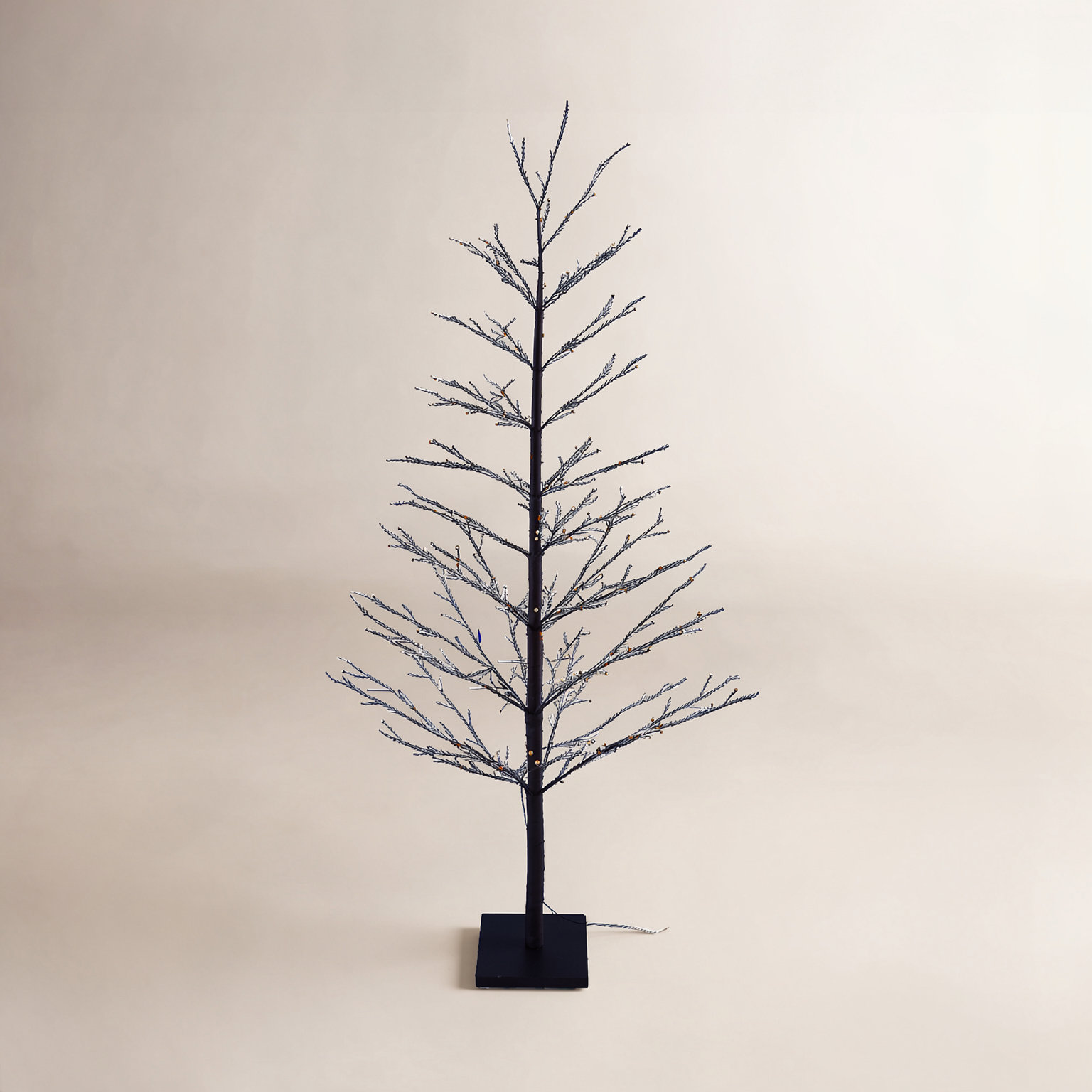 Black Birch Tree with LED Lights, 47.24"
