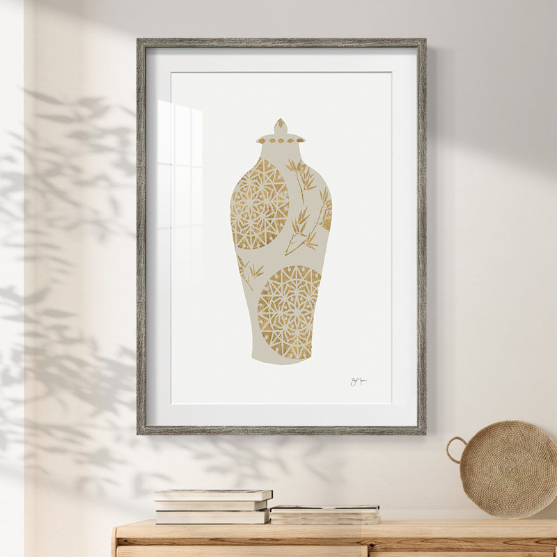 Neutral Urn II -Framed Print, 25.5" H x 17.5" W