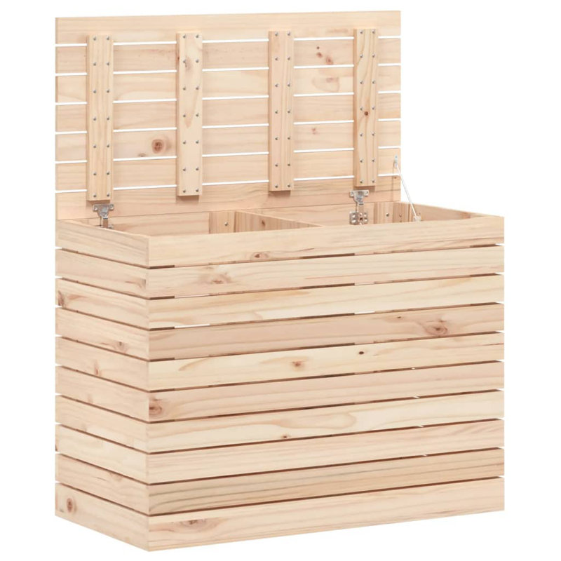 Wood Laundry Basket, Natural, 26" H x 34.8" W x 17.3" D