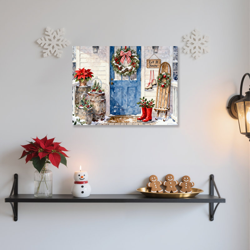 Porte, art mural sur toile, H 12 po x l 18 po