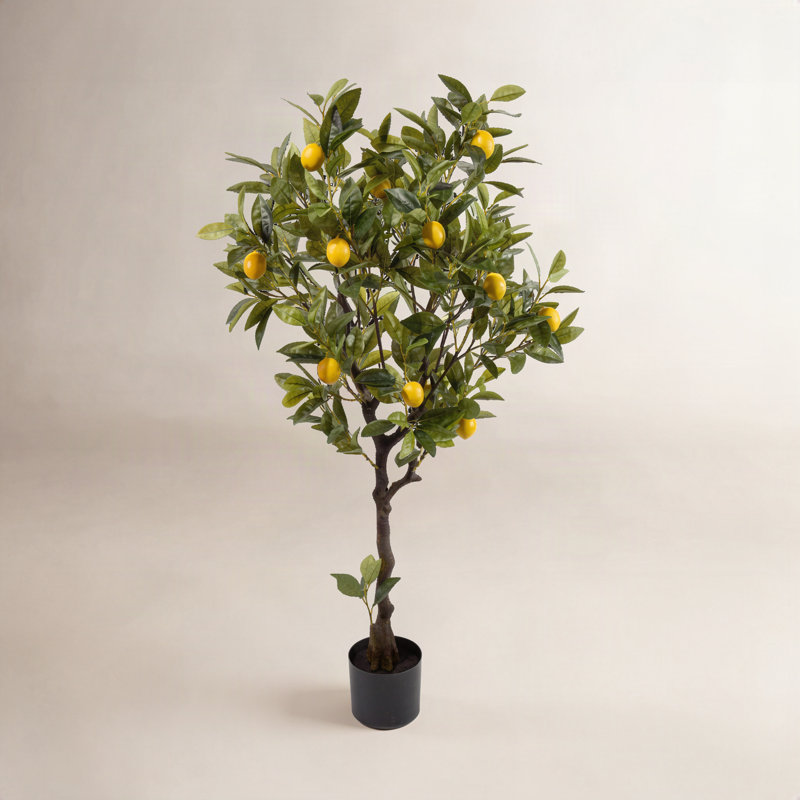 47'' Faux Lemon Tree in Pot