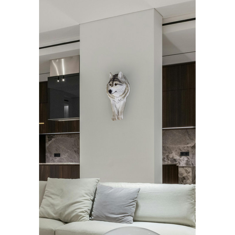Wolf Head Sculpture Wall Hanging Ornament