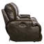 Causeuse inclinable en cuir italien avec console de rangement 89 po Anjuman-24676008-24676009-24676005