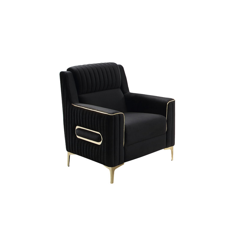 Chaise d'appoint Ruby Modern, Tan Fabric