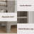 71" Tall Bookcase with Adjustable Shelves, 5 Tier Narrow Bookshelf w/Wooden Legs, Farmhouse Narrow Bookcase for Living Room Apartment Office