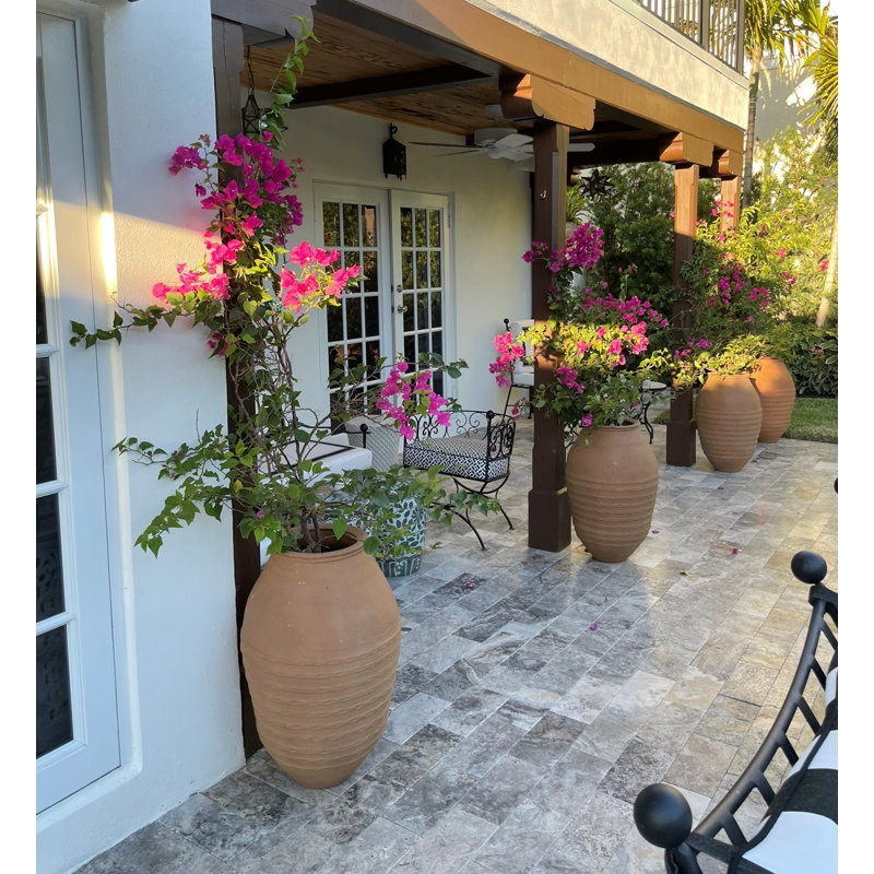 The Mediterranean Collection Handmade Pot Planter, Terracotta