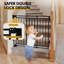 Barrière pour bébé pour les escaliers et les portes - convient aux ouvertures de 26 à 43 pouces de largeur (doit être percée pour être installée) | Très grand 29 po sans barre inférieure | Barrière à fermeture automatique à une main pour enfants et animaux domestiques-129679076