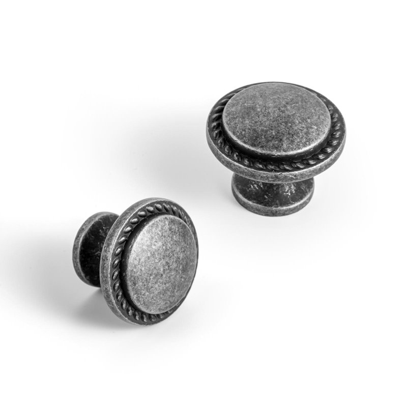 Poignée de 45/64 po de diamètre, Nickel patiné