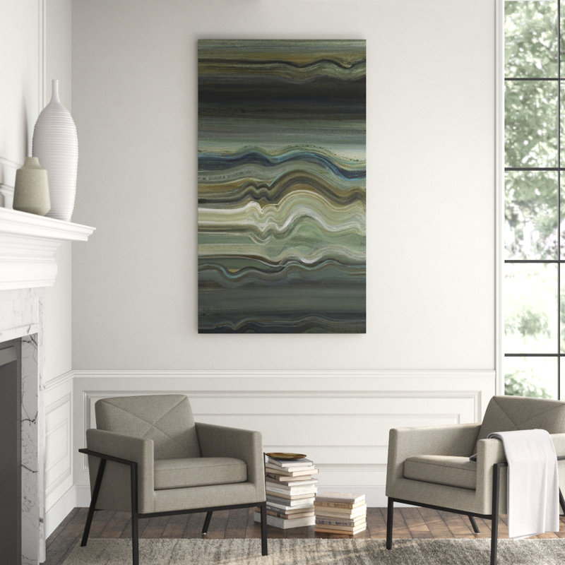 In The Groove II Painting, 42" H x 24" W, Image Brush Gel