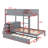 Twin Over Twin Bunk Bed With Trundle And Desk-1025984791