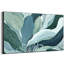 Grandes feuilles de fleurs botaniques vertes, illustrations d'art sur toile encadrées très grandes (assemblage de cadre requis)-105075857