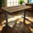 Skyscraper Electric Height Adjustable Standing Desk, Dual Motor and Digital Control with Memory, 60x30, Real Reclaimed Wood Top with Black Frame-1076505984-1191903530