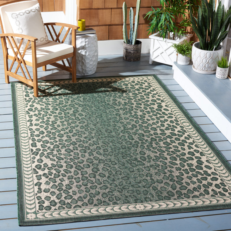 Tapis d'intérieur / extérieur à imprimé animal Emeral Performance, Rectangle 8 pi x 10 pi