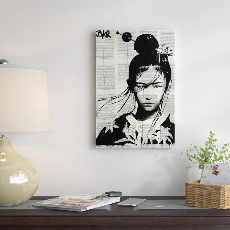 «Narumi» par Loui Jover, impression sur toile tendue sur châssis, H 12 po x l 8 po x P 0,75 po, Toile tendue, Pas de tapis
