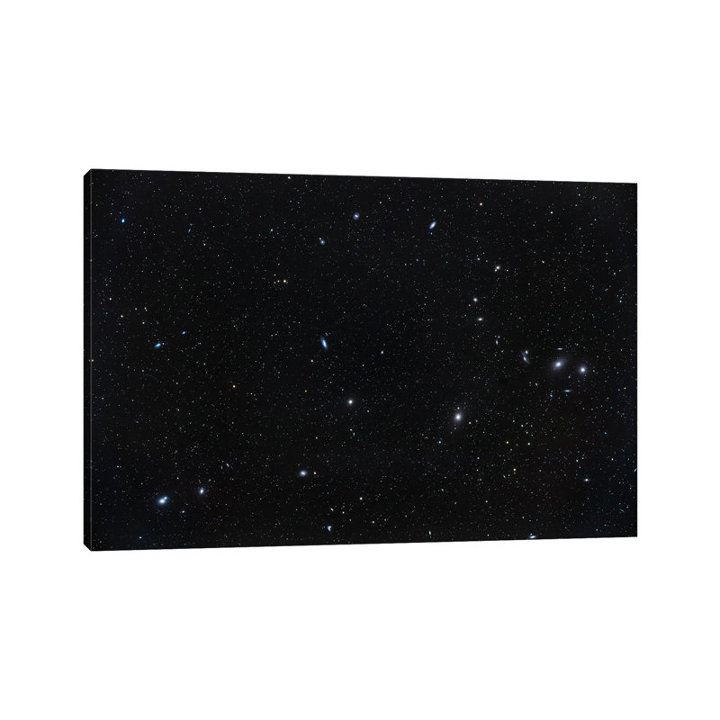 " The Coma-Virgo Galaxy Cluster Including The Messier Galaxies Of Markarian'S Chain " by Alan Dyer, 18" H x 26" W x 1.5" D