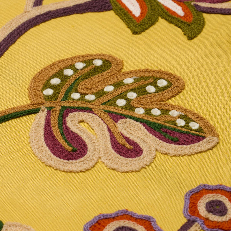 Loulou Embroidery Fabric, Marigold