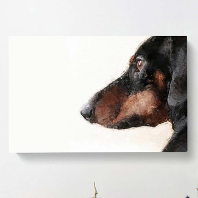 Dachshund Dog - Wrapped Canvas Painting