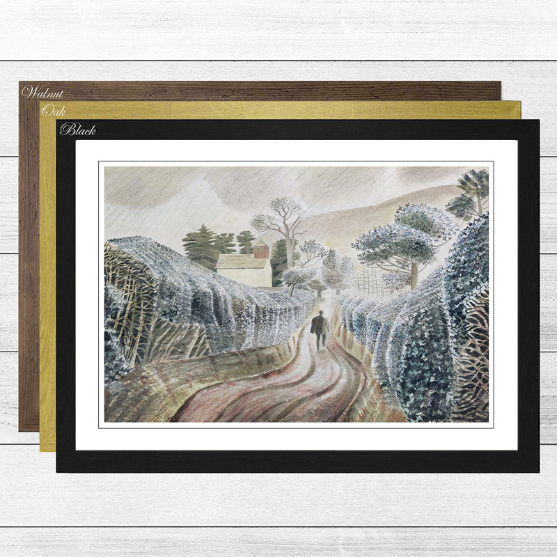 Eric Ravilious - Single Picture Frame Painting, Walnut