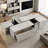 Rectangular Sliding Top Coffee Table With 2 Drawers And 2 Hidden Storage Compartments