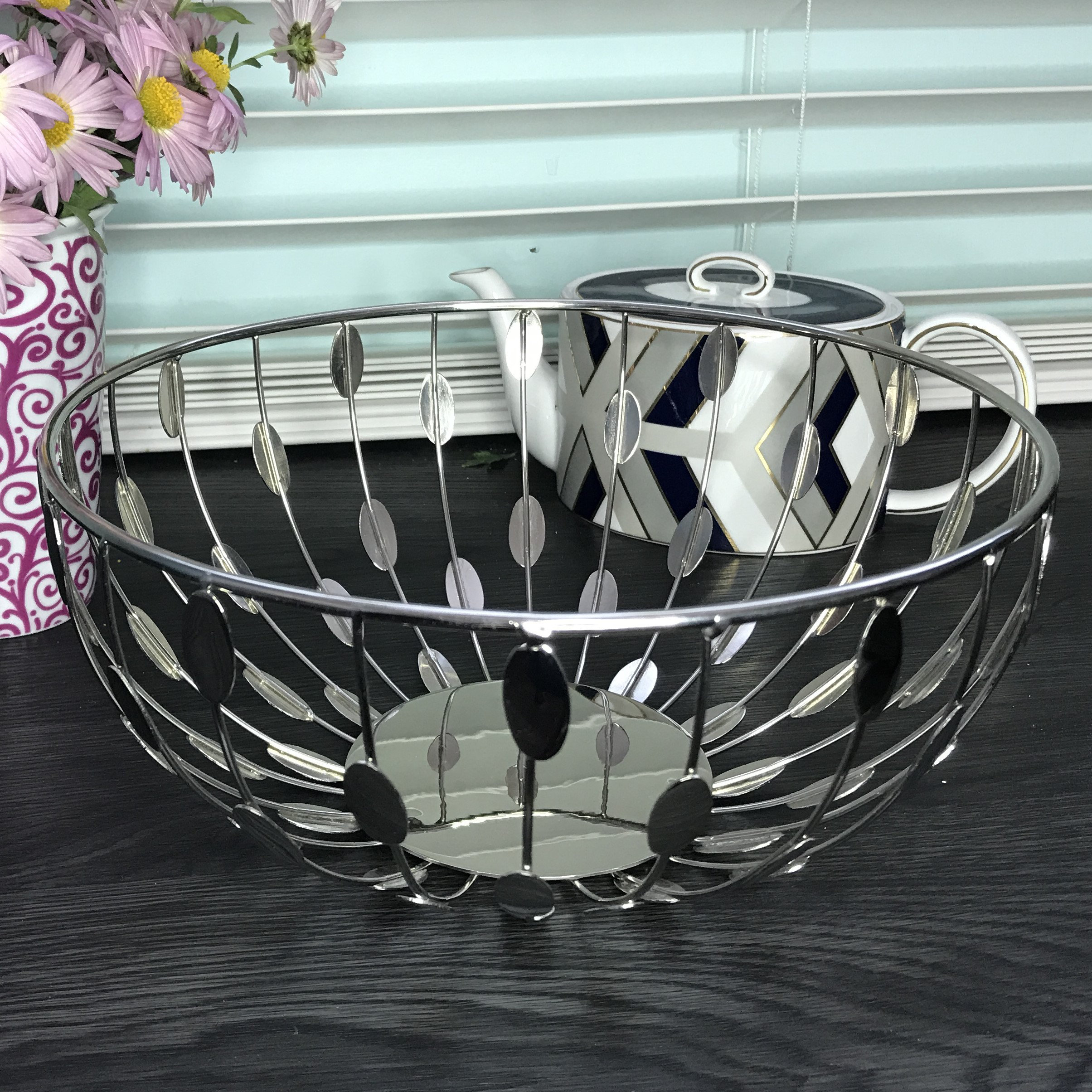 IHI EST. 1986 India Handicrafts Hammered Silver Tone 4.5 x 2.5 Metal Decorative Bowl