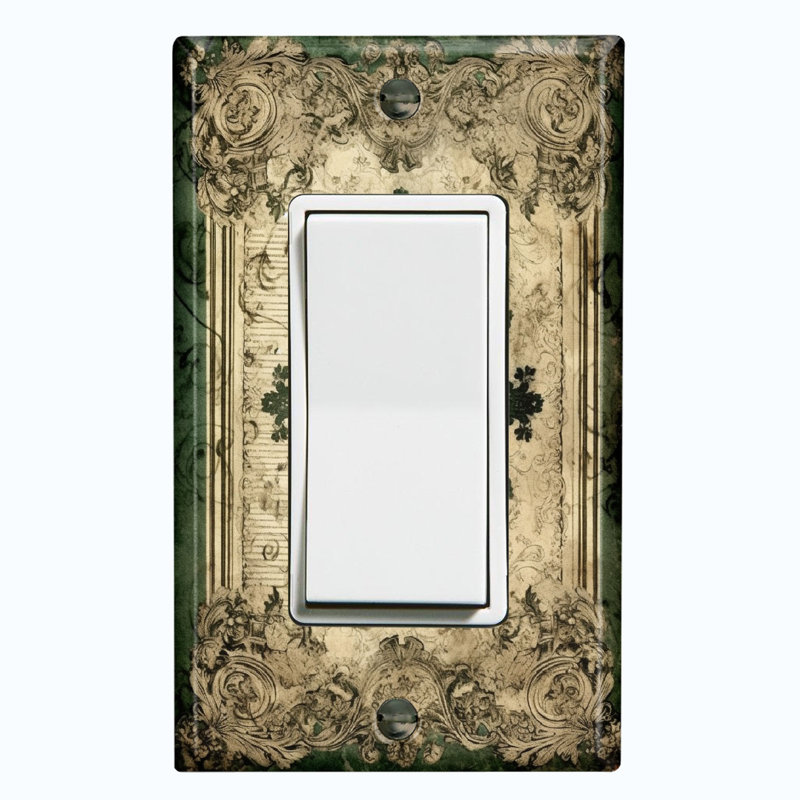 Christmas Festive Tree Lights 1 - Gang Rocker Standard Wall Plate