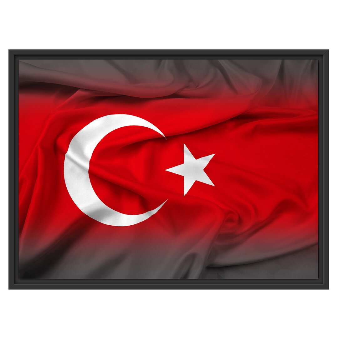 Gerahmtes Wandbild Flagge der TÃ¼rkei