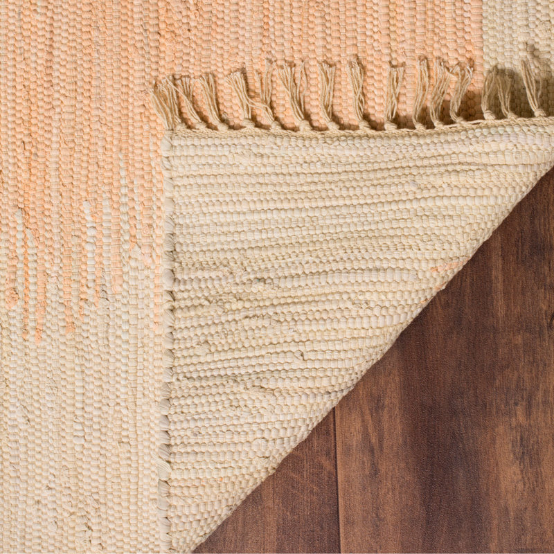 Cayman Hand Woven Cotton Abstract Rug, Runner 2'3" x 7'
