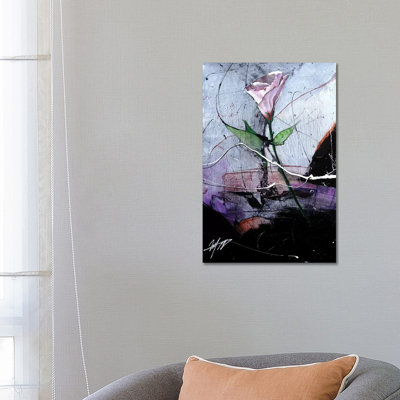 Dancing Flower 1 Piece Wrapped Canvas Painting