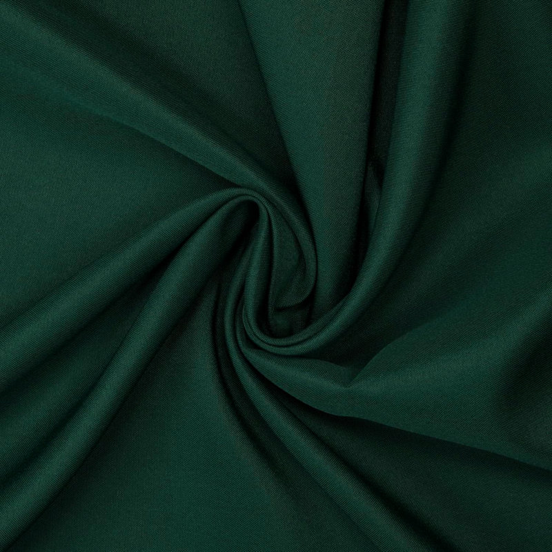 Ambee Round No Pattern Polyester Tablecloth, 90" Round, Hunter Green