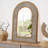 Rustic Arched Wooden Frame Wall Mirror-2078458610
