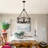 Napeague 6 - Light 21.65" Dimmable Drum Chandelier with Distressed Grain Accents-375838276
