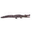 Ghanaian Benin Crocodile Iii Wood Sculpture