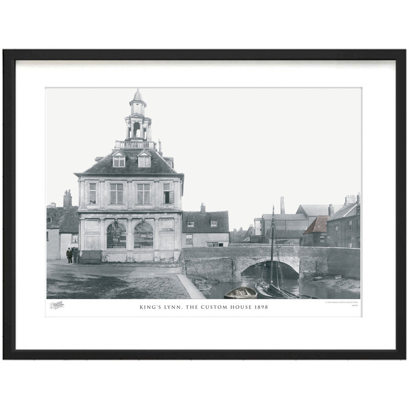 King's Lynn, The Custom House 1898 by Francis Frith - Single Picture Frame Print, 28cm H x 36cm W x 2.3cm D
