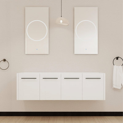 Meuble-lavabo mural 60 po (seulement le meuble, sans évier supérieur)