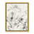 Toile avec cadre flottant or