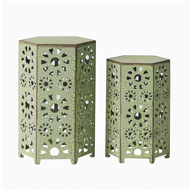 Outdoor ELIANA SIDE TABLE,2 PCS, Green